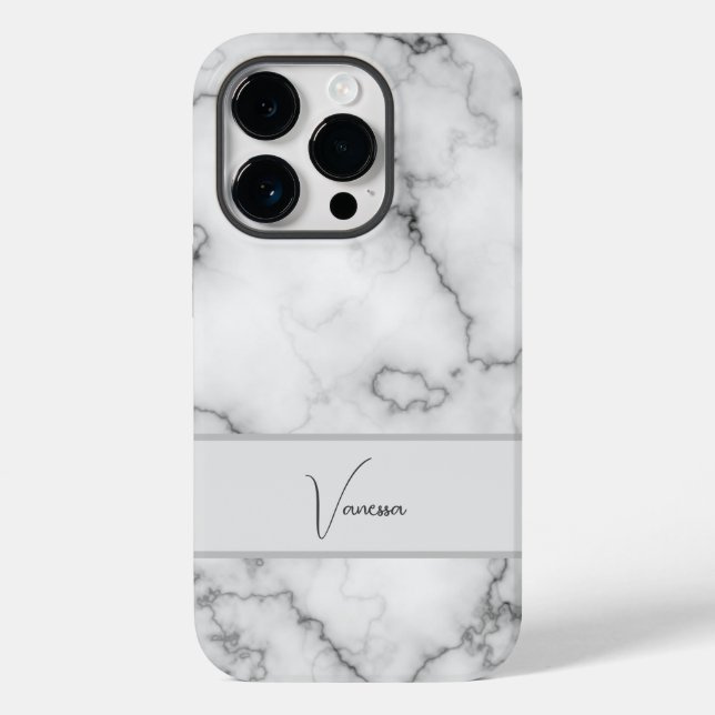 Marble-Musterpersonalisierung Case-Mate iPhone 14 Pro Hülle (Rückseite)