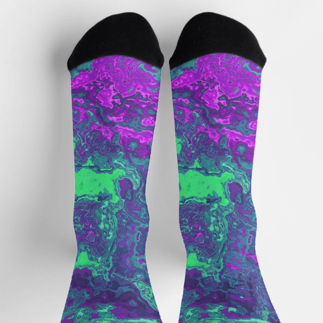 Marble Neon Socks Socken (Oben)