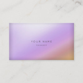Marble Ombre Lila Gold White Minimal Vip Visitenkarte