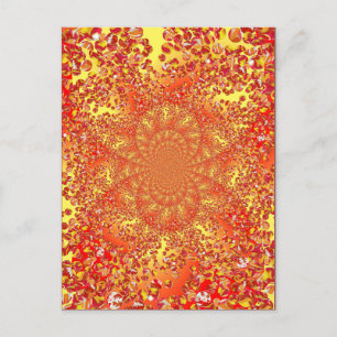 Marble Patch Kaleidoscoped Digital Art Postkarte