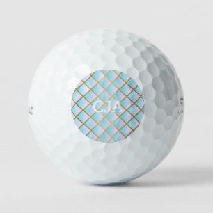 MARBLE PINK BLAUE GOLD FEINEN SPOT KUSTOM GOLF BAL GOLFBALL