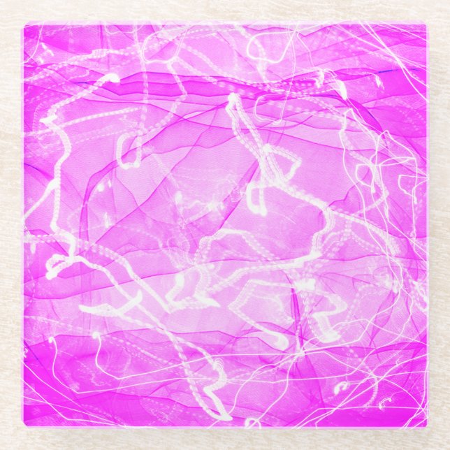 Marble Pink Digital Paper-21643 Glasuntersetzer (Vorderseite)