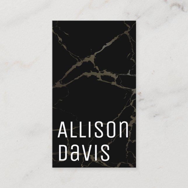 Marble QR Code Visitenkarte (Vorderseite)