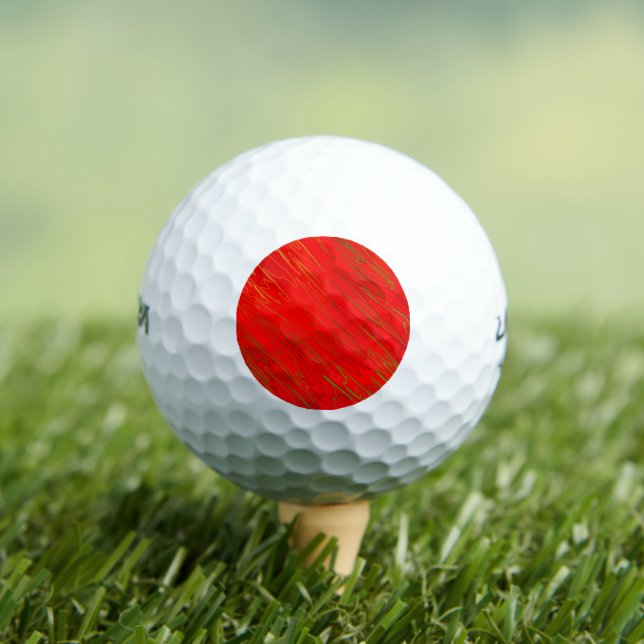 Marble Red Golf Balls Golfball (Insitu T-Shirt)