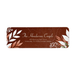 Marble Sienna Earthy Botanical Border