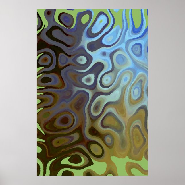Marble Slick Metallic Poster (Vorne)