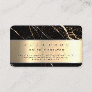Marble Social Media Manager Content Creator Visitenkarte