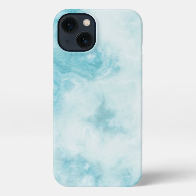 Marble Stone Green iPhone 13 Hülle (Rückseite)