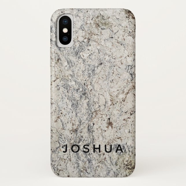 Marble Stone Phone/iPad Case Individuelle Name (Rückseite)