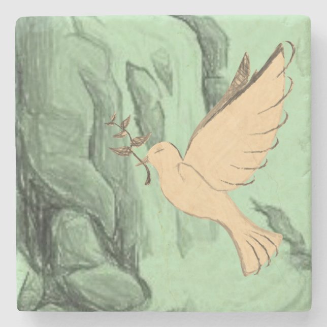 Marble Stone Untersetzer Dove (Vorderseite)