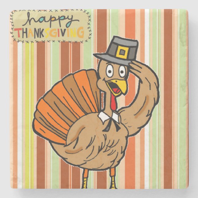 Marble Stone Untersetzer Erntedank (Vorderseite)