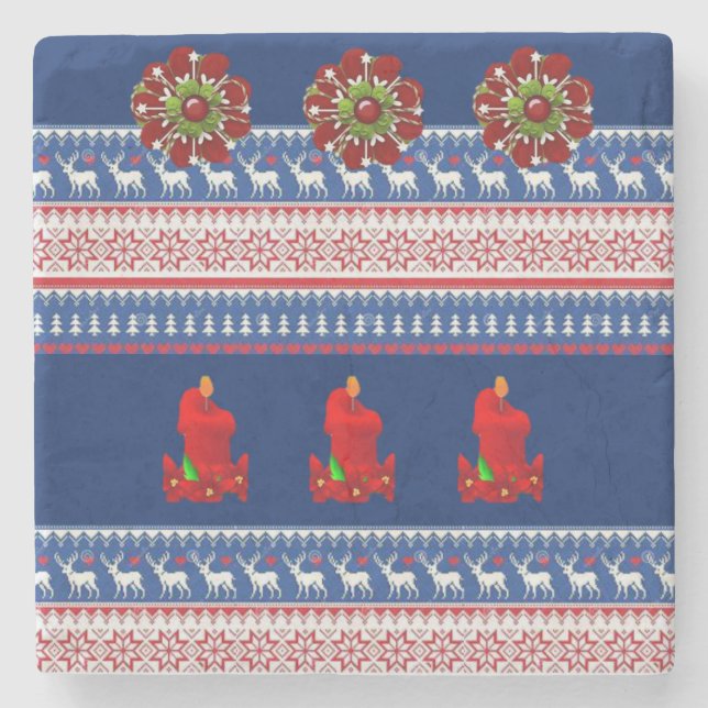 Marble Stone Untersetzer Weihnachten (Vorderseite)