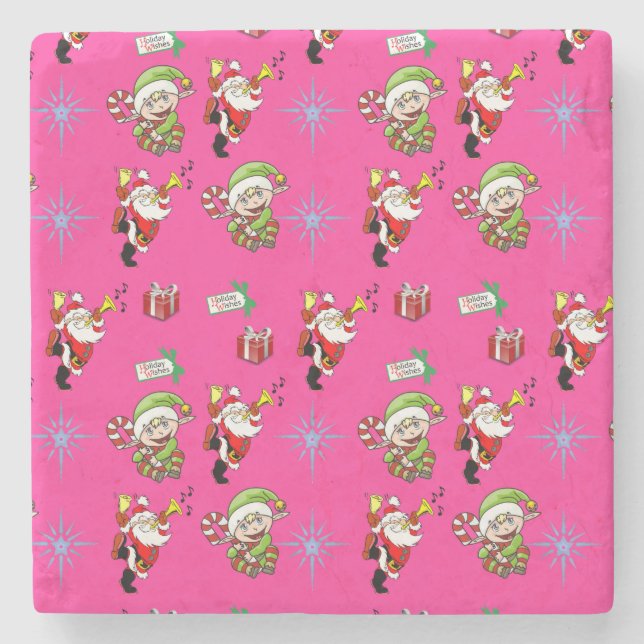 Marble Stone Untersetzer Weihnachten (Vorderseite)