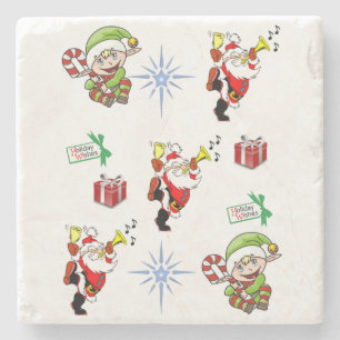 Marble Stone Untersetzer Weihnachten