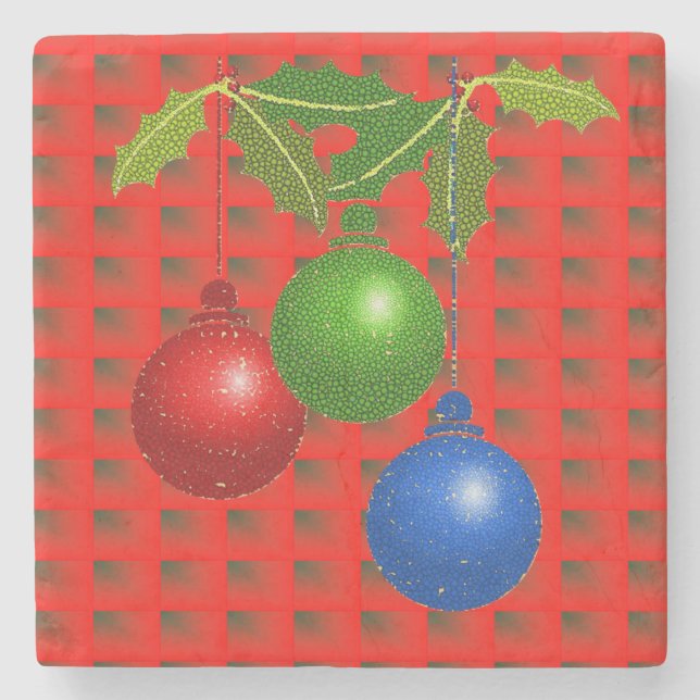 Marble Stone Untersetzer Weihnachten (Vorderseite)