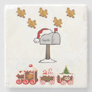 Marble Stone Untersetzer Weihnachten