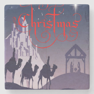 Marble Stone Untersetzer Weihnachten