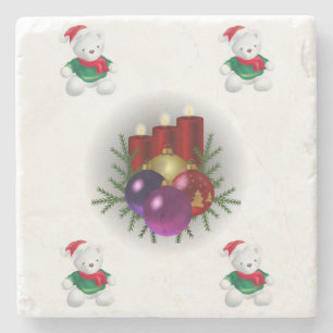 Marble Stone Untersetzer Weihnachten