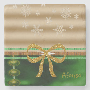 Marble Stone Untersetzer Weihnachten