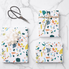 Marble Terazzo Pattern Geschenkpapier Set