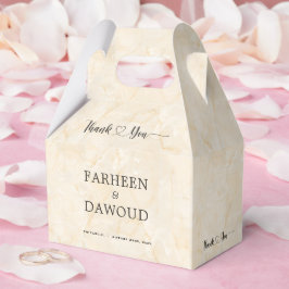 Marble Textured Islamic Wedding Danke Leckerei Geschenkschachtel