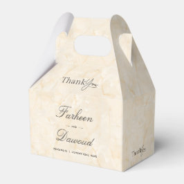Marble Textured Islamic Wedding Danke Leckerei Geschenkschachtel