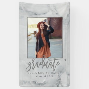MARBLE UND ROSE GOLD ABSCHLUSS BANNER