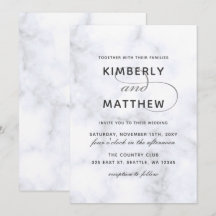 Marble Wedding Einladung