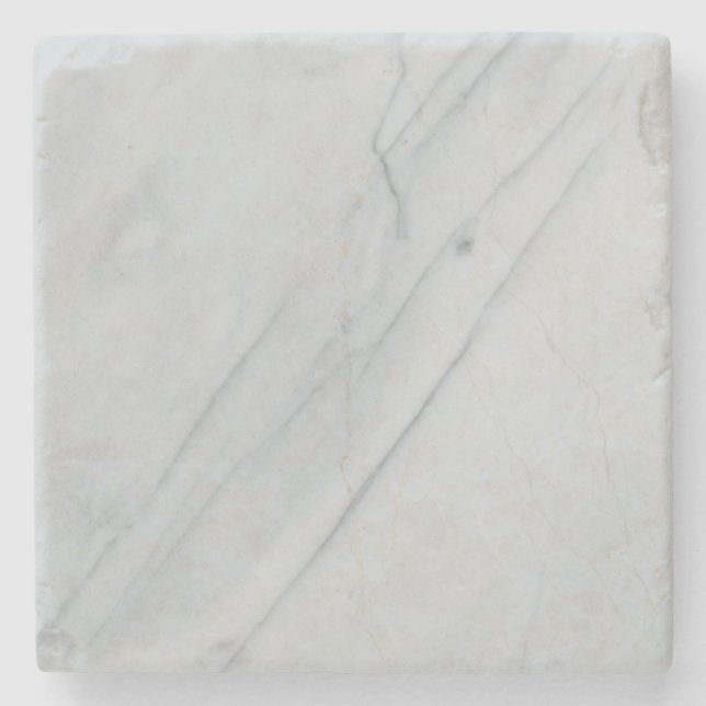 Marble White Stone Untersetzer (Vorderseite)