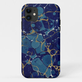 Marbled Blue Apple iPhone 11 Case-Mate iPhone Hülle