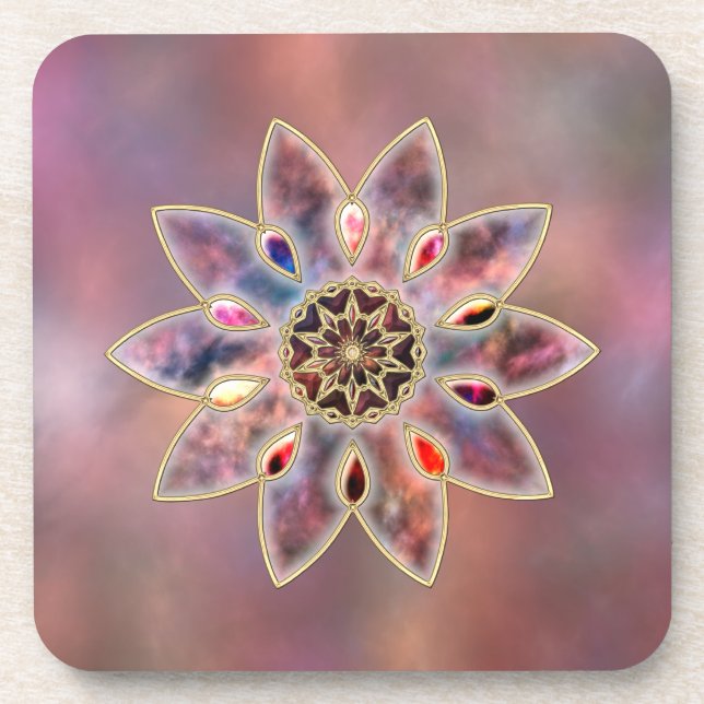 Marbled Galaxies Cork Untersetzer (Vorderseite)