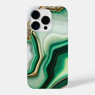 Marbled Jade Agate iPhone 14 Pro Hülle