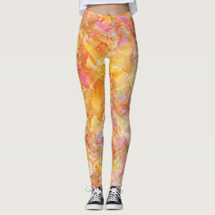 Marbled-Muster ähneln Bio Formularen Leggings