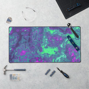 Marbled Neon Schreibtischunterlage