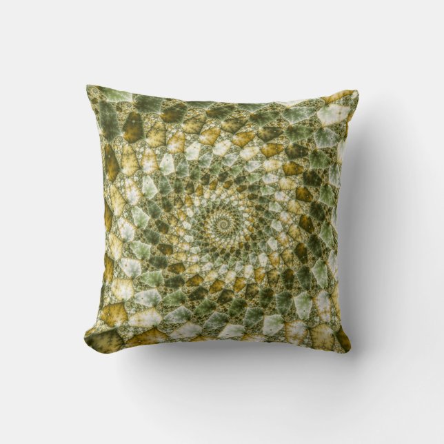 Marbled Shards - Mandelbrot Art Kissen (Vorderseite)