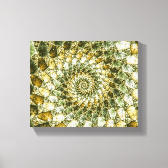 Marbled Shards - Mandelbrot Art Leinwanddruck (Vorderseite)