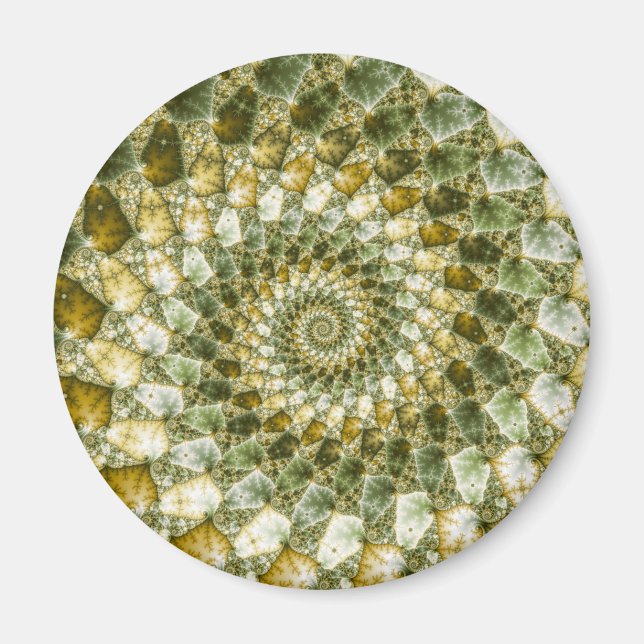 Marbled Shards - Mandelbrot Art Magnet (Vorne)