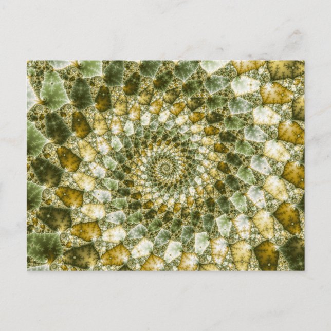 Marbled Shards - Mandelbrot Art Postkarte (Vorderseite)