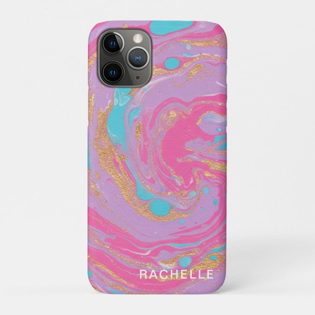 Marbled Swirl Case-Mate iPhone Hülle (Rückseite)