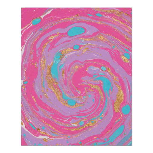 Marbled Swirl Poster (Vorderseite)