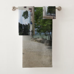 Marblehead Leuchtturm-Tuch-Set Badhandtuch Set