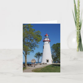 Marblehead Lighthouse Blank Note Card, 4" x 5,6" Karte