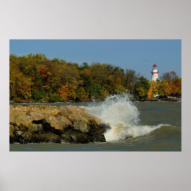 Marblehead Lighthouse Leinwand Poster (Vorne)