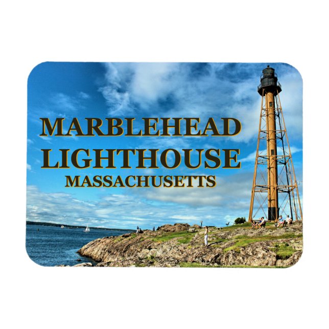 Marblehead Lighthouse, Massachusetts Flexi Magnet (Horizontal)