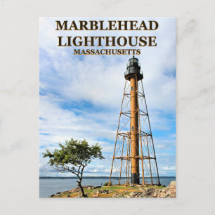Marblehead Lighthouse, Massachusetts Postkarte