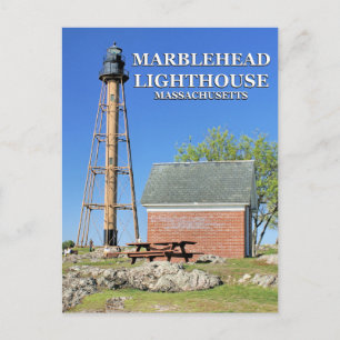 Marblehead Lighthouse, Massachusetts Postkarte