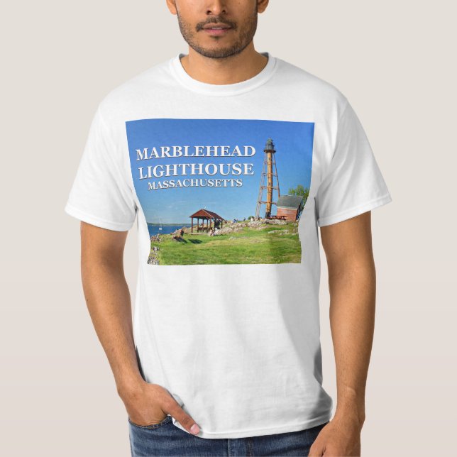Marblehead Lighthouse, Massachusetts T - Shirt (Vorderseite)