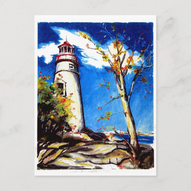 Marblehead Lighthouse Postkarte (Vorderseite)