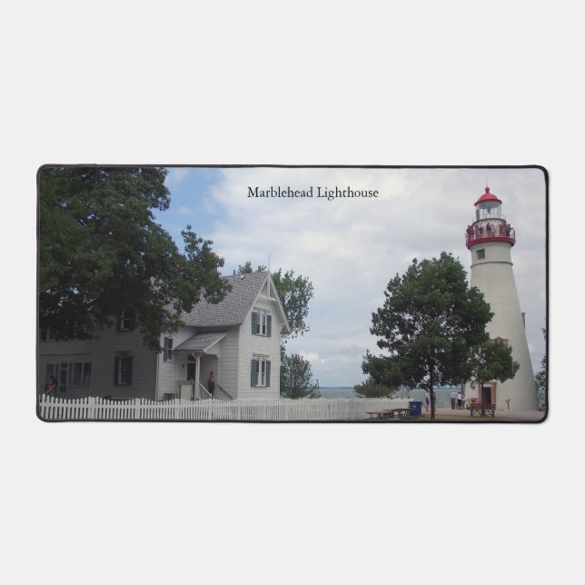 Marblehead Lighthouse Schreibtischmatte (Vorderseite)