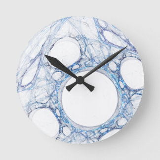 MarbleIce abstrakte Kunst-Wand-Uhr Runde Wanduhr